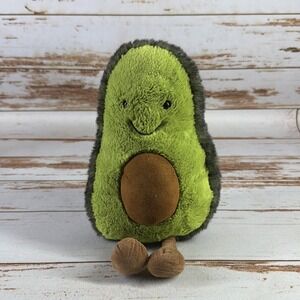 Jellycat London Amuseables Avocado Plush 12" Stuffed Food Toy Used (Missing Tag)